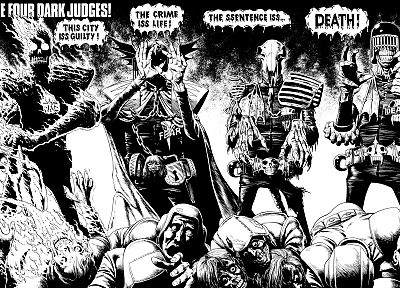 Judge Dredd, comics - random desktop wallpaper