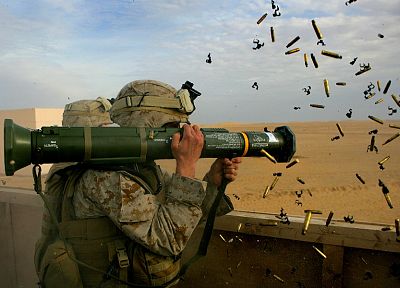 soldiers, army, military, combat, US Marines Corps, shells, rocket launcher, training, Pansarskott - desktop wallpaper