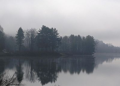 landscapes, nature, fog - duplicate desktop wallpaper