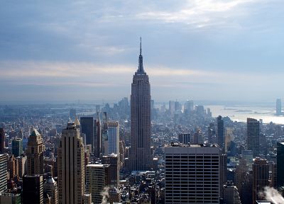 USA, New York City, Empire State Building, cities - desktop wallpaper