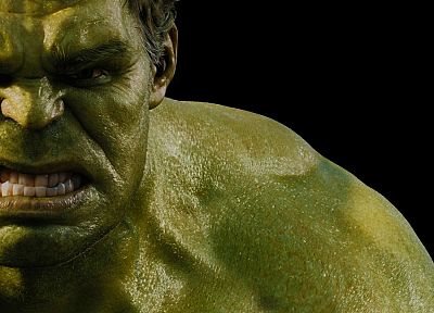 Hulk (comic character), anger, black background - desktop wallpaper