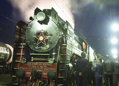 Soviet, trains, railroad tracks, steam engine, vehicles, P36 - related desktop wallpaper