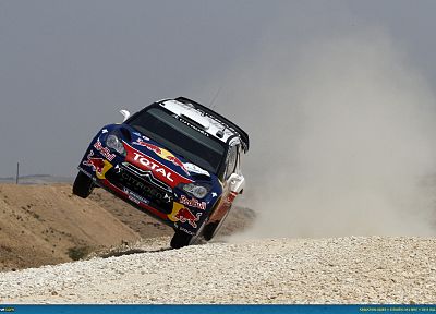 Jordan, dust, rally, racing, Red Bull, WRC, rally cars, World Rally Championship, gravel, racing cars, Citroen DS3 WRC, CitroÃÂ«n DS3 WRC - desktop wallpaper