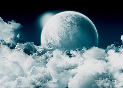 clouds, planets, skyscapes - duplicate desktop wallpaper