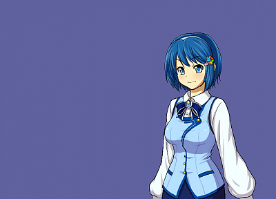 Windows 7, Madobe Nanami, OS-tan, anime girls - desktop wallpaper