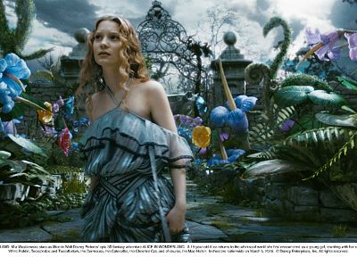 women, movies, dress, actress, Alice in Wonderland, Mia Wasikowska, Alice Kingsleigh - related desktop wallpaper