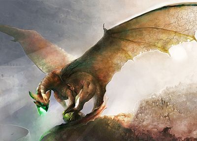 wings, dragons, fantasy art, artwork - related desktop wallpaper