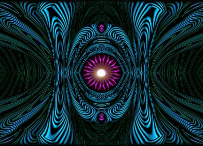 abstract, blue, pink, fractals, symmetry, Kaleidoscope - related desktop wallpaper
