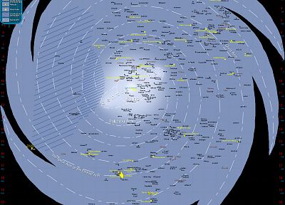 Star Wars, galaxies, maps, infographics - desktop wallpaper