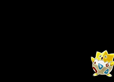 Pokemon, Togepi, simple background, black background - desktop wallpaper