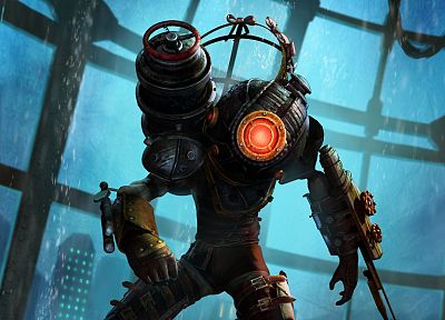 video games, big sister, BioShock 2 - duplicate desktop wallpaper