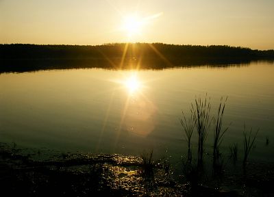 sunset, landscapes, nature, lakes - random desktop wallpaper