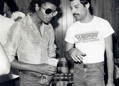 Freddie Mercury, Michael Jackson - desktop wallpaper