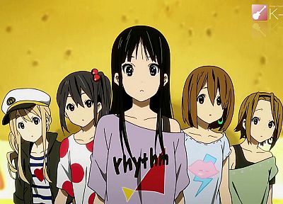 K-ON!, Hirasawa Yui, Akiyama Mio, Tainaka Ritsu, Kotobuki Tsumugi, Nakano Azusa - random desktop wallpaper