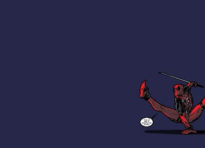 minimalistic, Deadpool Wade Wilson, Marvel Comics - desktop wallpaper