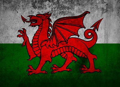 grunge, flags, Wales - random desktop wallpaper