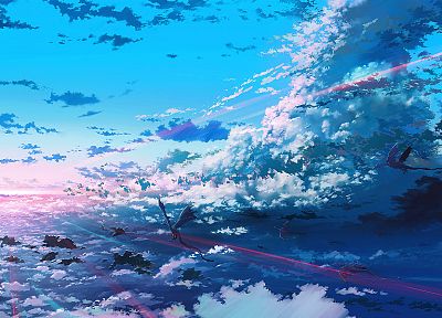clouds, dragons, fantasy art, digital art, skies - desktop wallpaper