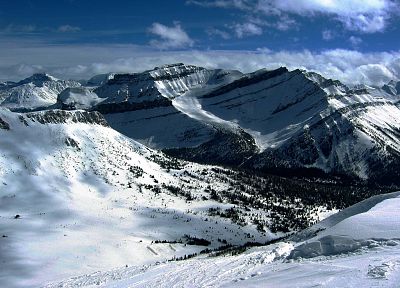 mountains, nature, snow, glacier - desktop wallpaper