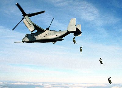 aircraft, military, V-22 Osprey - random desktop wallpaper