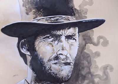 Clint Eastwood - duplicate desktop wallpaper