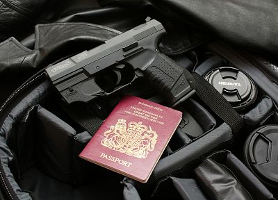 guns, weapons, passport, handguns, Walther P99, Walther - random desktop wallpaper