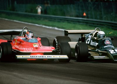 Ferrari, Formula One, vehicles, arrows, Gilles Villeneuve - duplicate desktop wallpaper