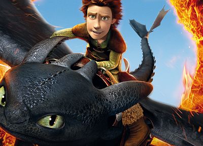 toothless, How to Train Your Dragon, Hiccup - random desktop wallpaper