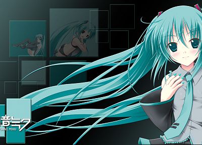 Vocaloid, Hatsune Miku, detached sleeves, Amino - desktop wallpaper