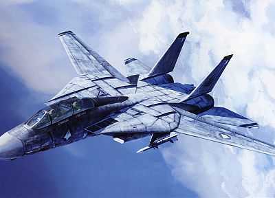 aircraft, Macross, artwork, vehicles, skyscapes, Grumman F14 Tomcat - related desktop wallpaper
