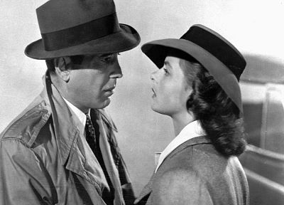 Humphrey Bogart, grayscale, Casablanca - random desktop wallpaper