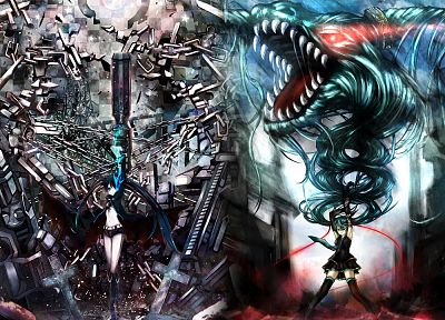 Vocaloid, Black Rock Shooter, Hatsune Miku - related desktop wallpaper