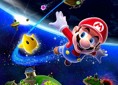 video games, Mario, super mario galaxy game - random desktop wallpaper