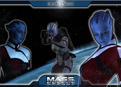 video games, Mass Effect, Liara TSoni - desktop wallpaper