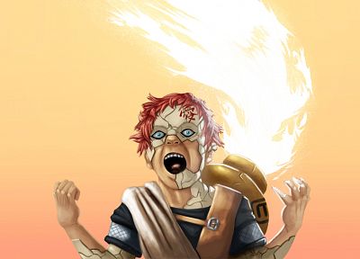 Naruto: Shippuden, manga, Gaara, Jinchuuriki, Suna - desktop wallpaper