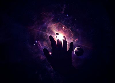 abstract, outer space, palm, hands - related desktop wallpaper
