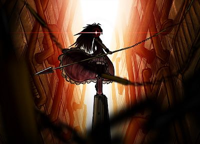 Mahou Shoujo Madoka Magica, Sakura Kyouko, anime, spears, anime girls - random desktop wallpaper