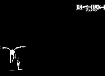 Death Note, light, wings, Ryuk, Yagami Light, simple background - related desktop wallpaper