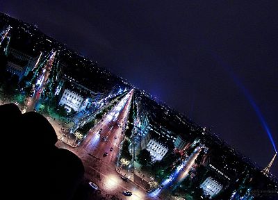 Paris, cityscapes, night, buildings, nightlights - desktop wallpaper