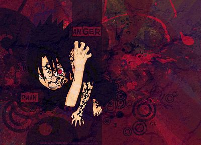 Uchiha Sasuke, Naruto: Shippuden, anger, curse mark - random desktop wallpaper