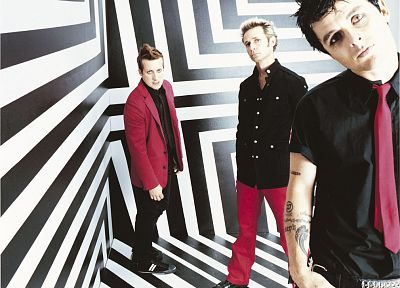 Green Day, stripes - desktop wallpaper
