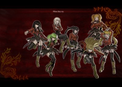 Umineko no Naku Koro ni, anime girls, Stakes of Purgatory - random desktop wallpaper