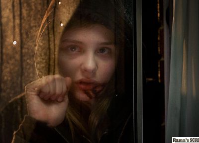 women, horror, movies, Chloe Moretz, Let Me In, window panes - related desktop wallpaper