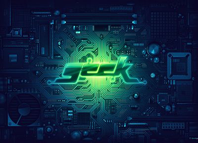 geek, motherboards, circuits, Derek Prospero - random desktop wallpaper