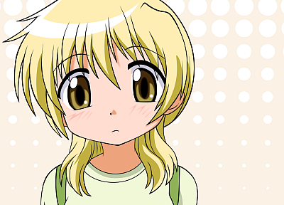 blondes, brown eyes, Hidamari Sketch, faces, Miyako (Hidamari Sketch) - related desktop wallpaper