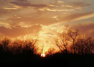 sunset, clouds, Sun - random desktop wallpaper