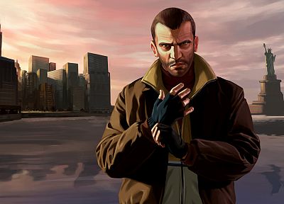 video games, Grand Theft Auto, Niko Bellic, GTA IV - related desktop wallpaper