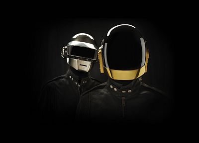 music, Daft Punk, black background - duplicate desktop wallpaper