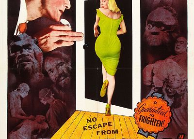 blondes, women, vintage, movie posters - duplicate desktop wallpaper