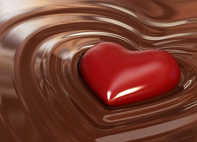 chocolate, food, sweets (candies), hearts - related desktop wallpaper