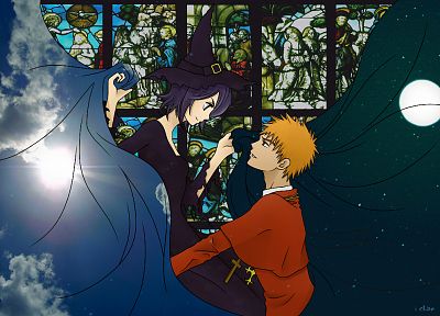 Halloween, Bleach, Kurosaki Ichigo, Kuchiki Rukia - random desktop wallpaper